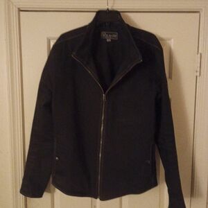 Black Zip-Up Jacket By Volante Design Size 43m